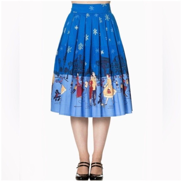 Banned Retro Dresses & Skirts - NWT Romance Paris A-Line Skirt by Banned Retro